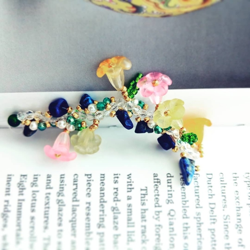 Flower crystal quartz lapis bracelets